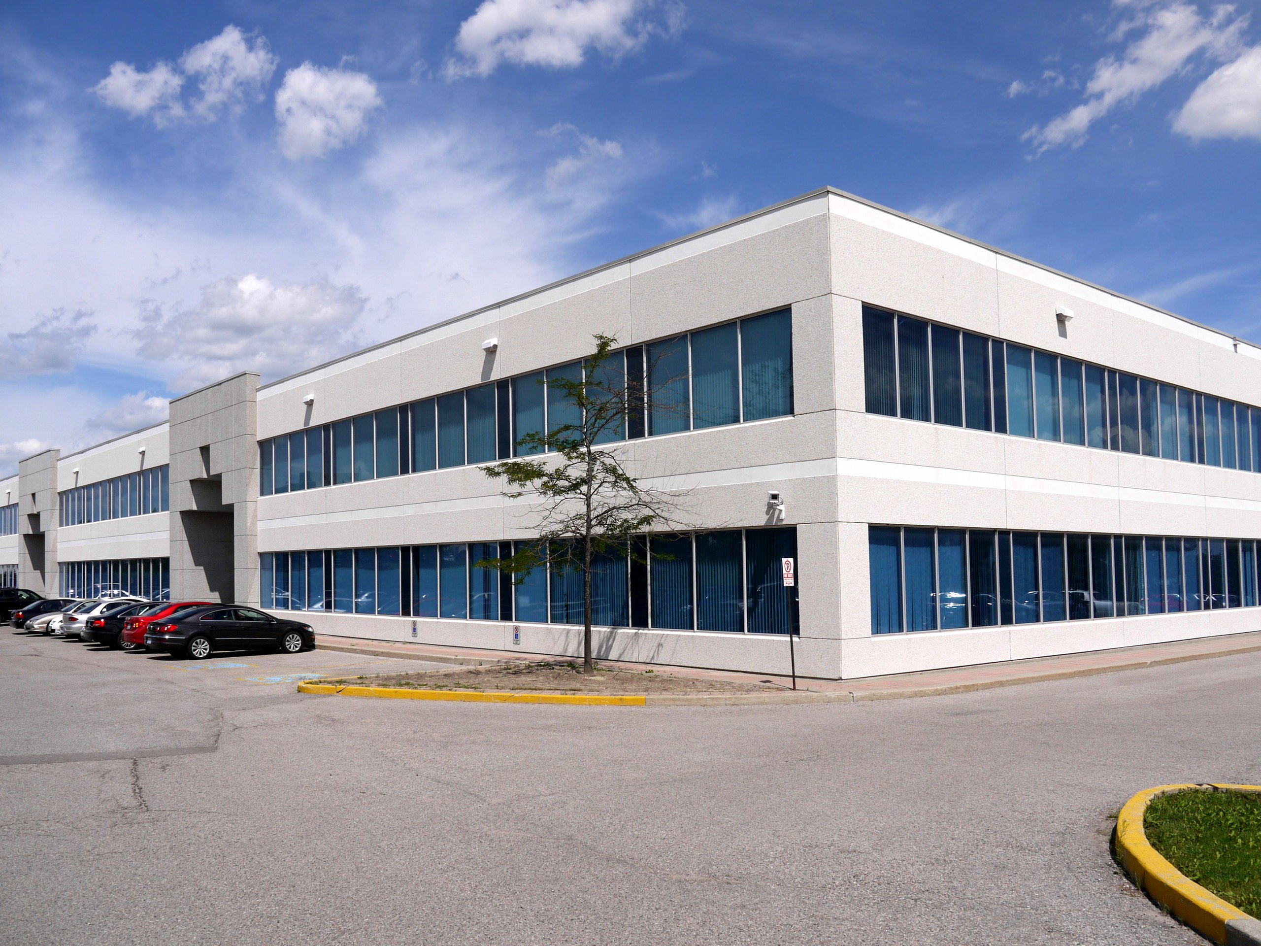Suburban office building