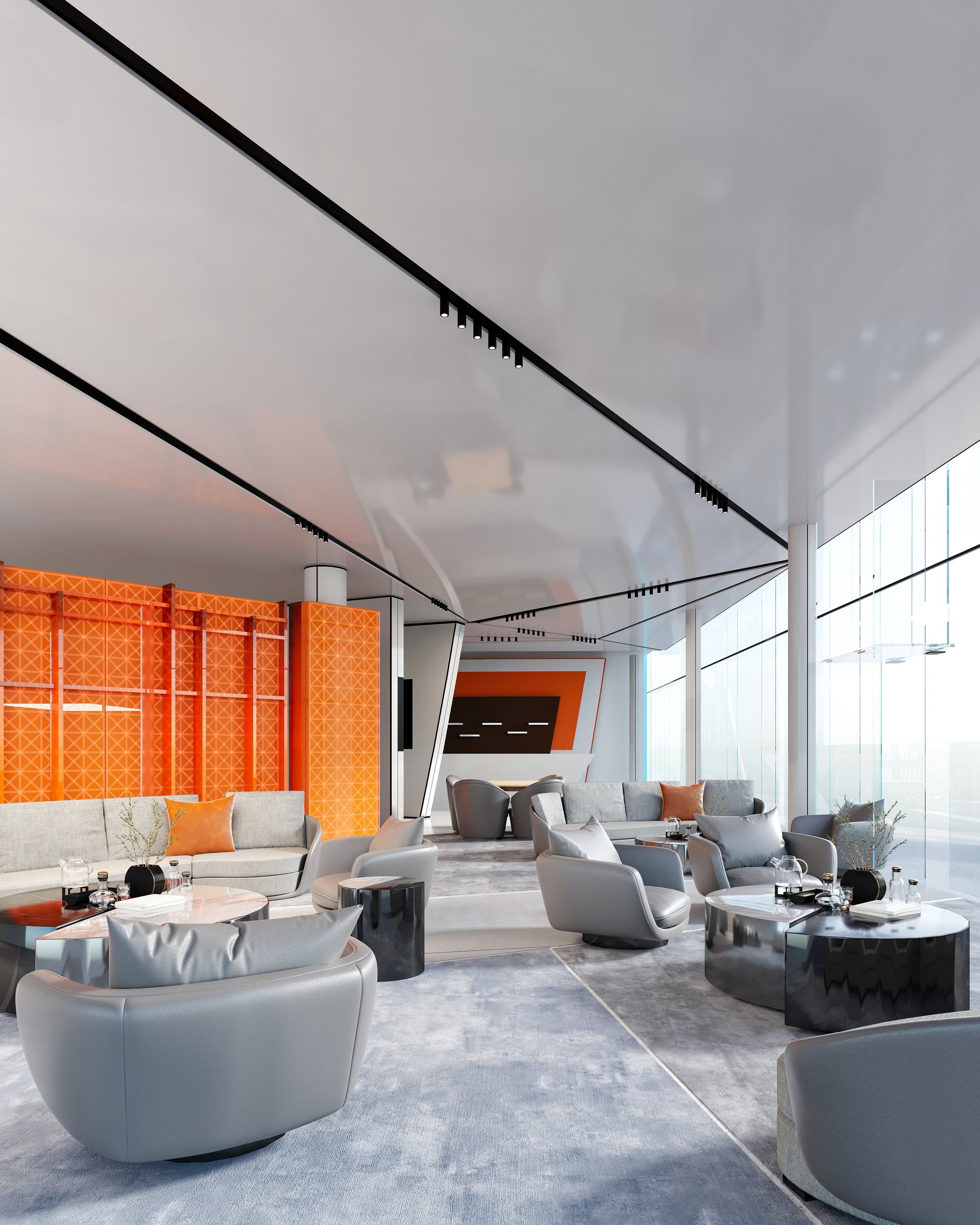 Hotel lobby interior